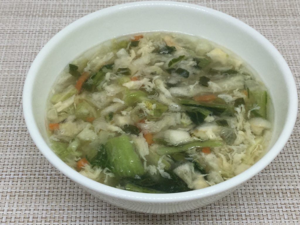 コープ「野菜の美味しいスープ」レビューと口コミ、玉子入り中華風