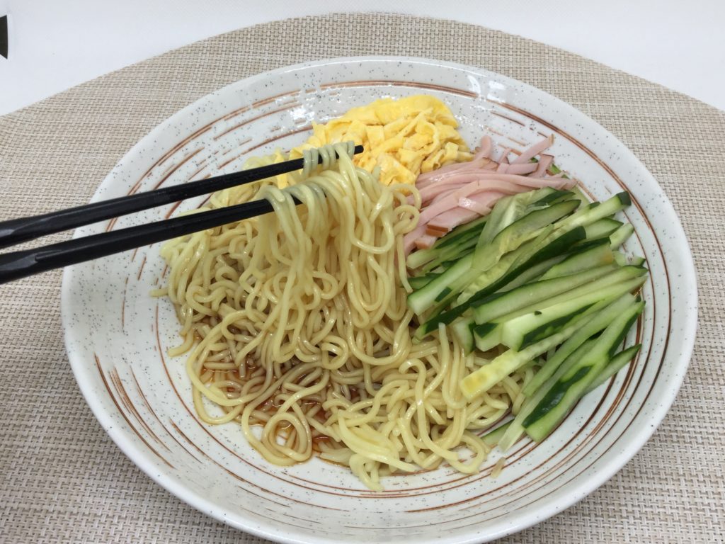 コープの冷やし中華のレビューと口コミ つるっとコシのある生麺 コープの食材宅配やりま専科