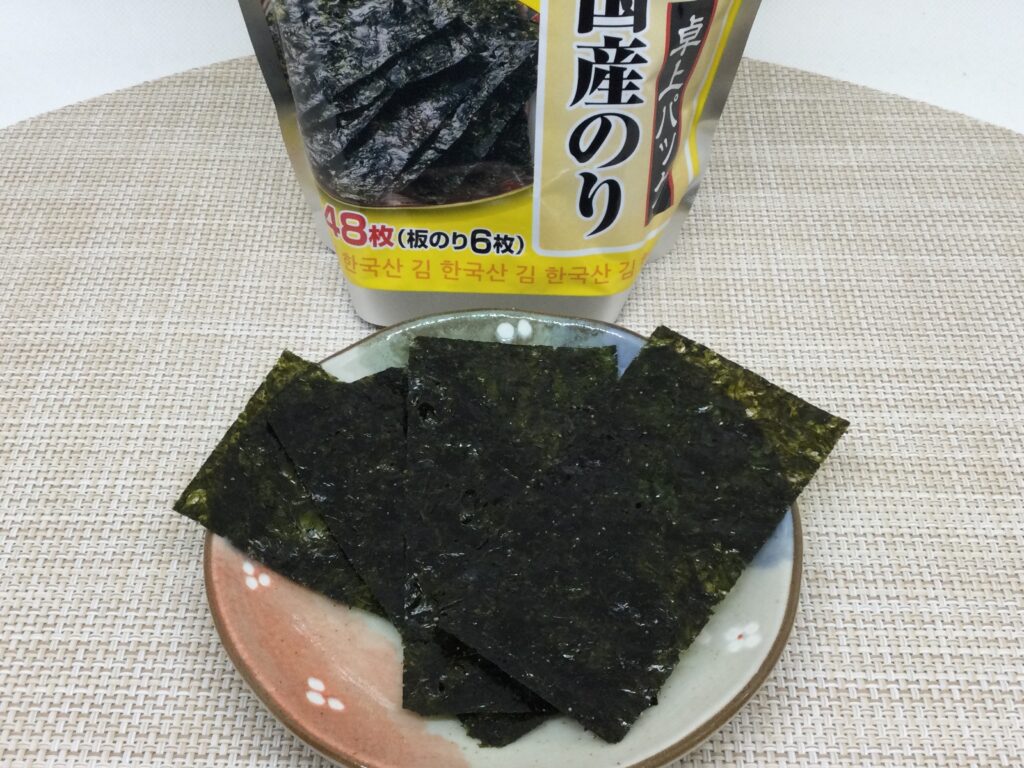コープの卓上パック味付け韓国産のりレビューと口コミ ゴマ油の香り コープの食材宅配やりま専科